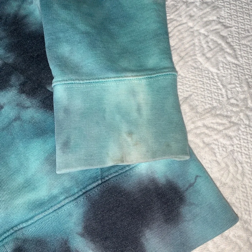 True Religion Men's Tie Dye Activewear‎ Sweat Shorts  Full Zip Hoodie Turquoise